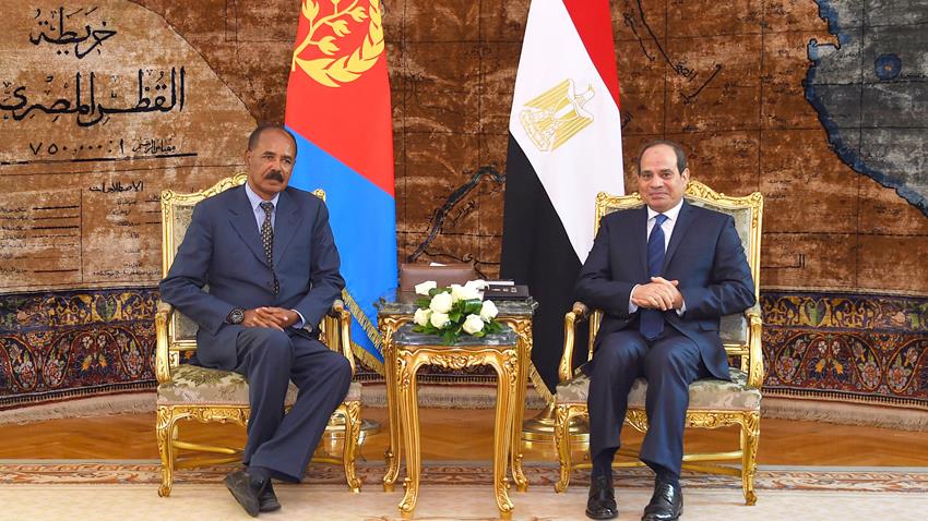 الرئيس المصري يستقبل نظيره الإريتري